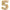 Chiffre 5 Holographic Gold 5 40