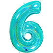 Chiffre 6 Holographic Tiffany 40