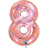Chiffre 8 Holographic Rose Gold 40