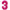 Chiffre 3 Magenta 16
