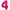 Chiffre 4 Magenta 16
