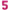 Chiffre 5 Magenta 16