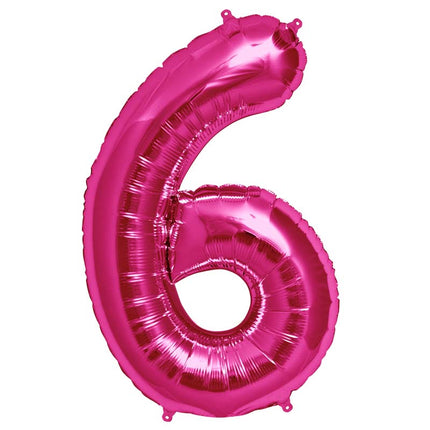 Chiffre 6 Magenta 16