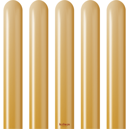 50 Ballons Modeling 260 Mirror Gold - Kalisan