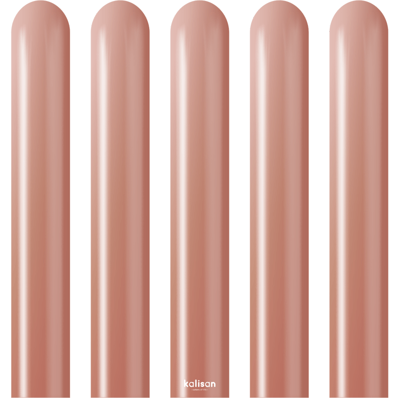 50 Ballons Modeling 260 Mirror Rose Gold - Kalisan