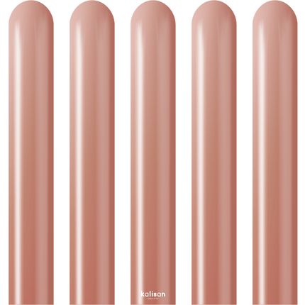 50 Ballons Modeling 260 Mirror Rose Gold - Kalisan