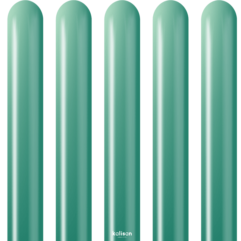 50 Ballons Modeling 260 Mirror Green - Kalisan