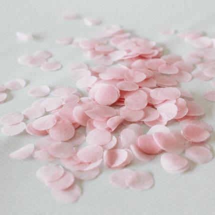 Confetti Papier Rond Rose Clair 1 Kg