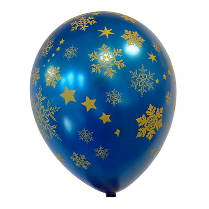 DÉMARQUE : 100 Ballons Latex TAT Neige Bleu 30cm - Ballons Vintage