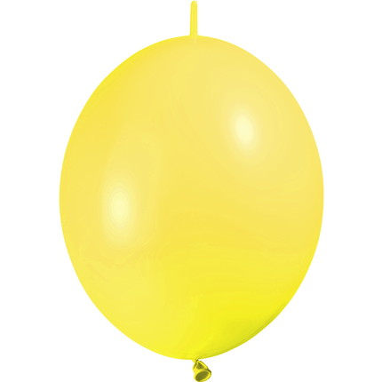 25 Ballons Déco Link 6″ Jaune Citron - Balloonia