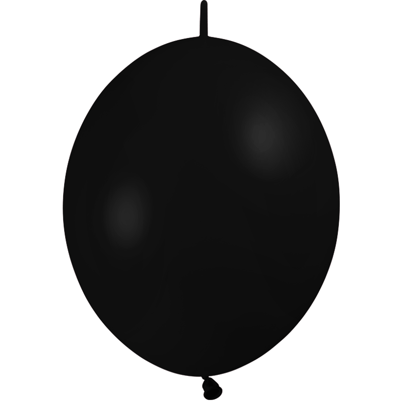 25 Ballons Déco Link 6″ Noir - Balloonia