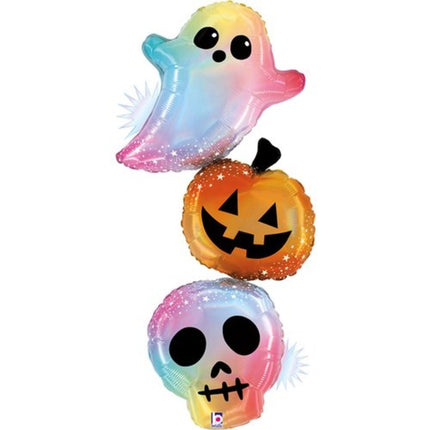 Ballon Aluminium Trio Halloween Pastel 51″ – Grabo