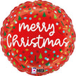 Ballon Aluminium Merry Christmas Confettis 18″ – Grabo