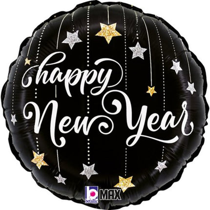 Ballon Aluminium Bonne Année Étoile 18