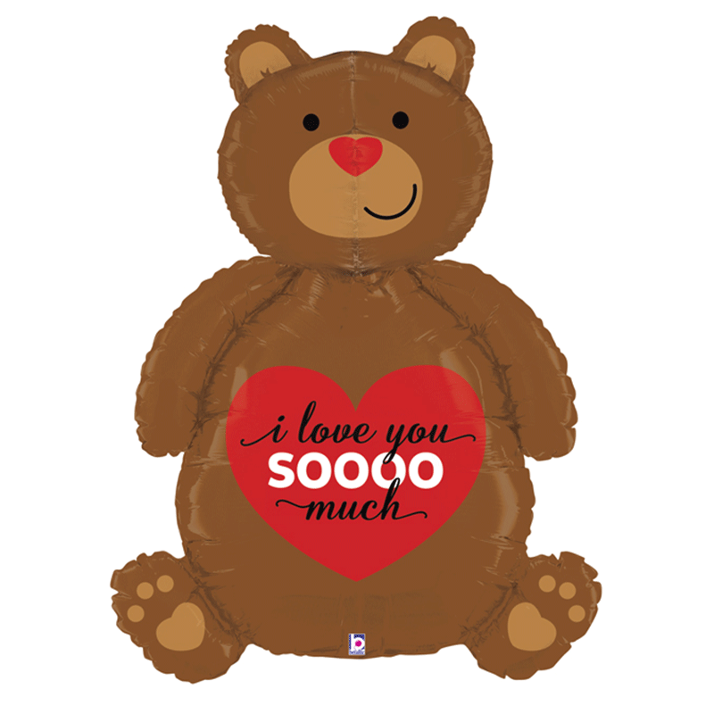 Ballon Aluminium 4' Super Dimensionals Love Bear- Grabo