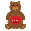 Ballon Aluminium 4' Super Dimensionals Love Bear- Grabo