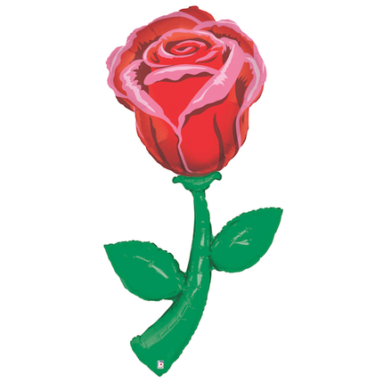 Ballon Aluminium 5' Fresh Picks Single Rose - Grabo
