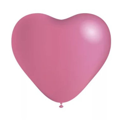 10 Ballons Cœurs HG80 Rose - Balloonia