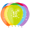 10 Ballons Latex HG95 Jubilé 10 Ans - PMS