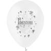 10 Ballons Latex HG95 Baptême Blanc - PMS