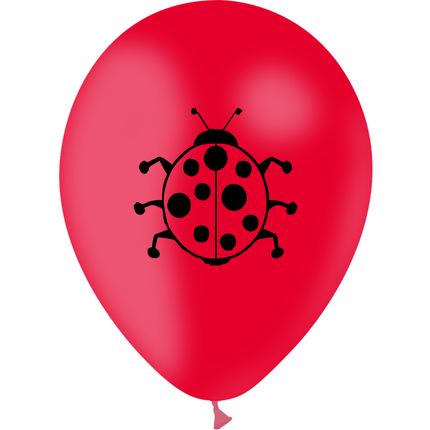 10 Ballons Latex HG95 Coccinelle - PMS