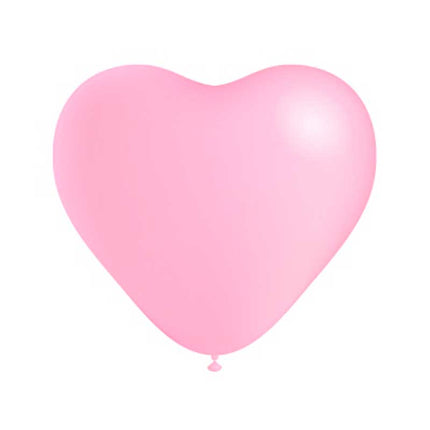 10 Ballons Cœurs HG80 Rose Bonbon - Balloonia