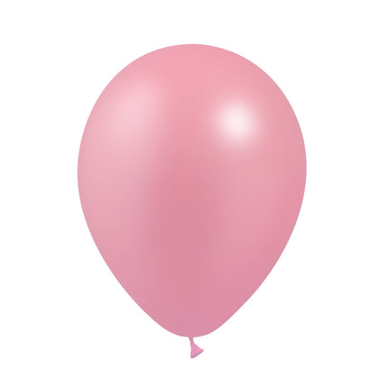 24 Ballons Latex HG95 Métal Rose Bonbon - Balloonia