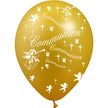 8 Ballons Latex HG95 Communion Métal Or - PMS