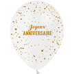 25 Ballons Latex HG112 Joyeux Anniversaire Dots - PMS