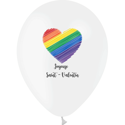 25 Ballons Latex HG112 Joyeuse Saint Valentin pour Tous - PMS