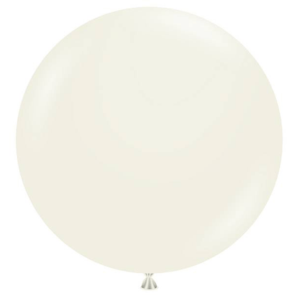 1 Ballon 60cm Blanc Crème- Ballonrama
