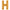 Lettre H Or 26