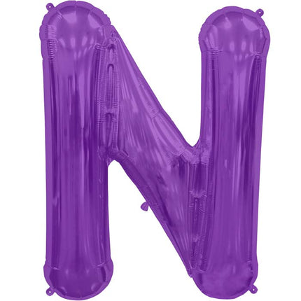 Letter N Purple 34