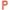 Lettre P Rose Gold 26