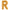 Lettre R Or 26