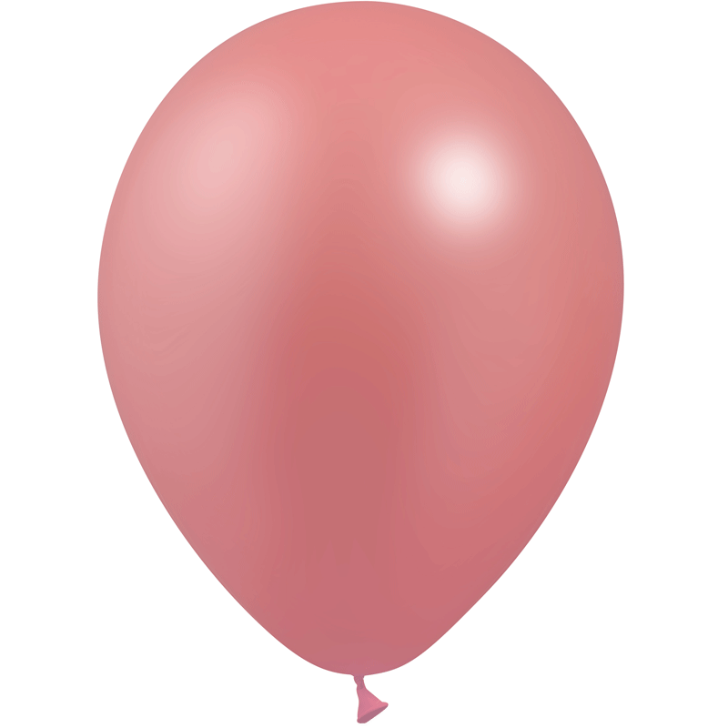 50 Ballons Latex HG112 Métal Rose Gold - Balloonia