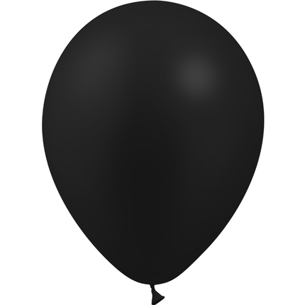 100 Ballons Latex HG45 Métal Noir - Balloonia