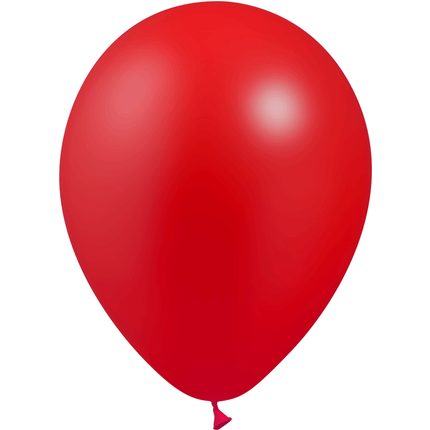 100 Ballons Latex HG112 Métal Rouge - Balloonia