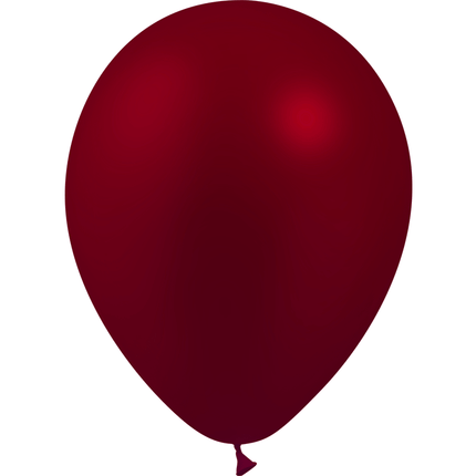 50 Ballons Latex HG95 Métal Bordeaux - Balloonia