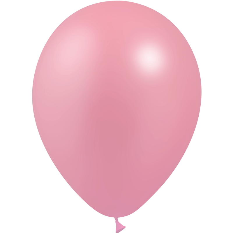 50 Ballons Latex HG112 Métal Rose - Balloonia