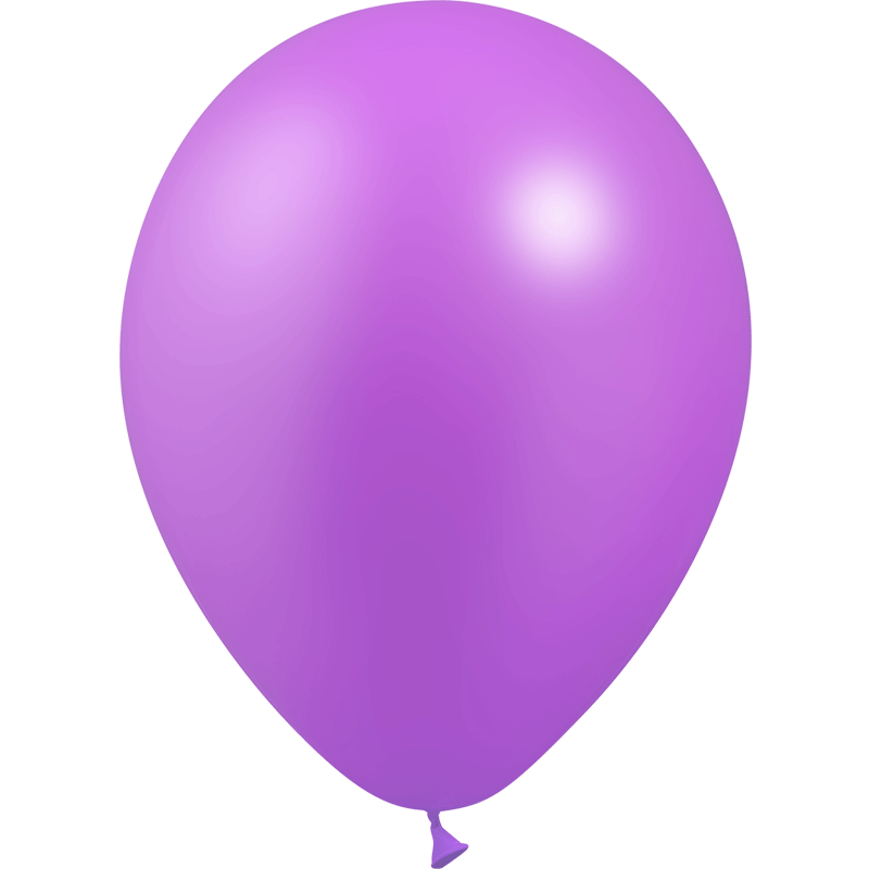 100 Ballons Latex HG45 Métal Lilas - Balloonia