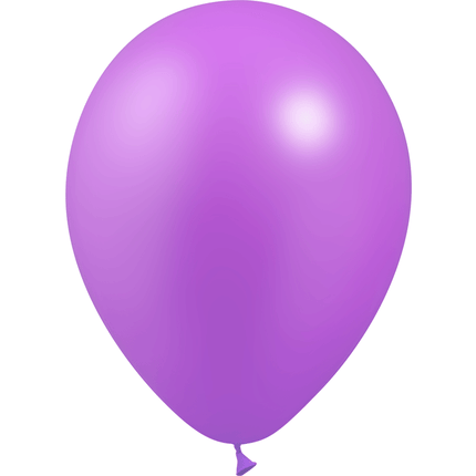 100 Ballons Latex HG45 Métal Lilas - Balloonia