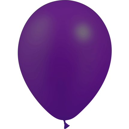 12 Ballons Latex HG95 Métal Violet - Balloonia