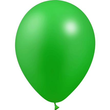 100 Ballons Latex HG112 Métal Vert - Balloonia