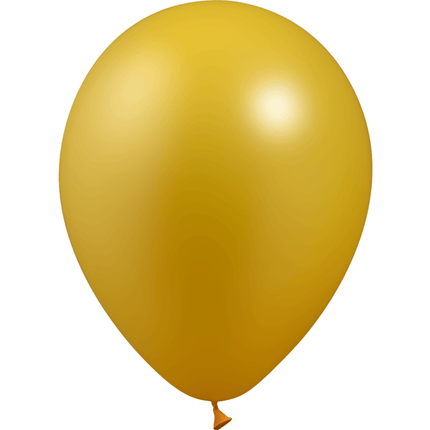 50 Ballons Latex HG112 Métal Or - Balloonia