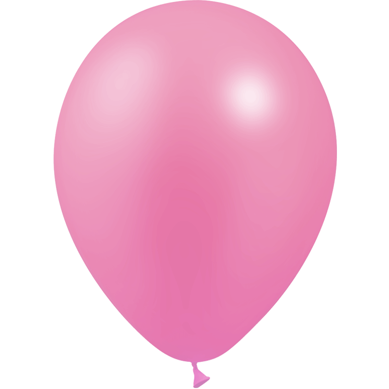 12 Ballons Latex HG95 Métal Rose - Balloonia