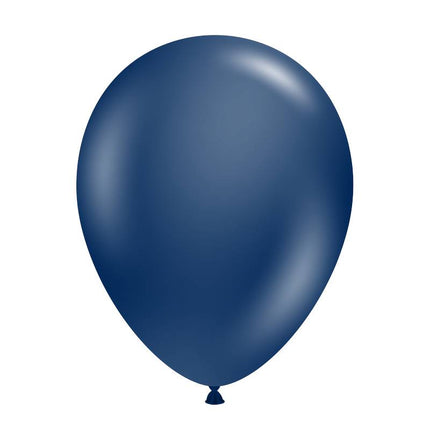 10 Ballons 30cm Métal Bleu Nuit- Ballonrama