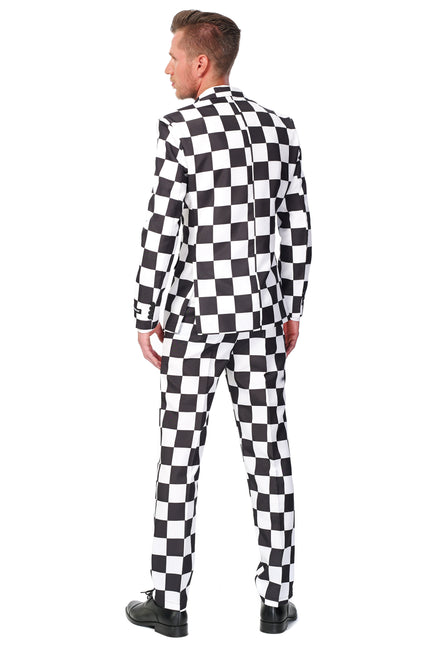 Costume Suitmeister Checked Black White