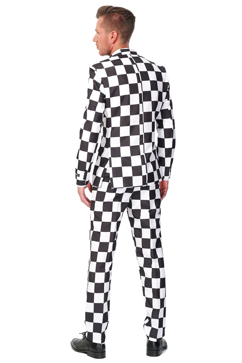 Costume Suitmeister Checked Black White