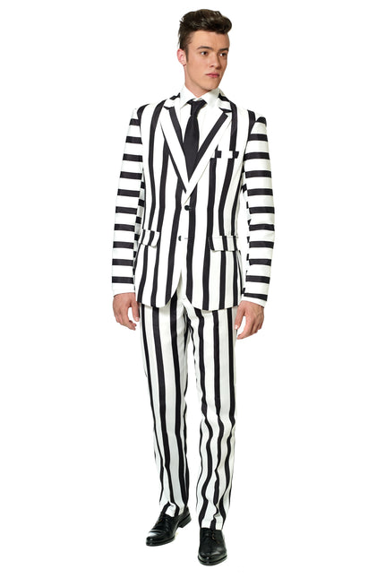 Costume Suitmeister Striped Black White